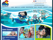 Tablet Screenshot of coswimschool.com